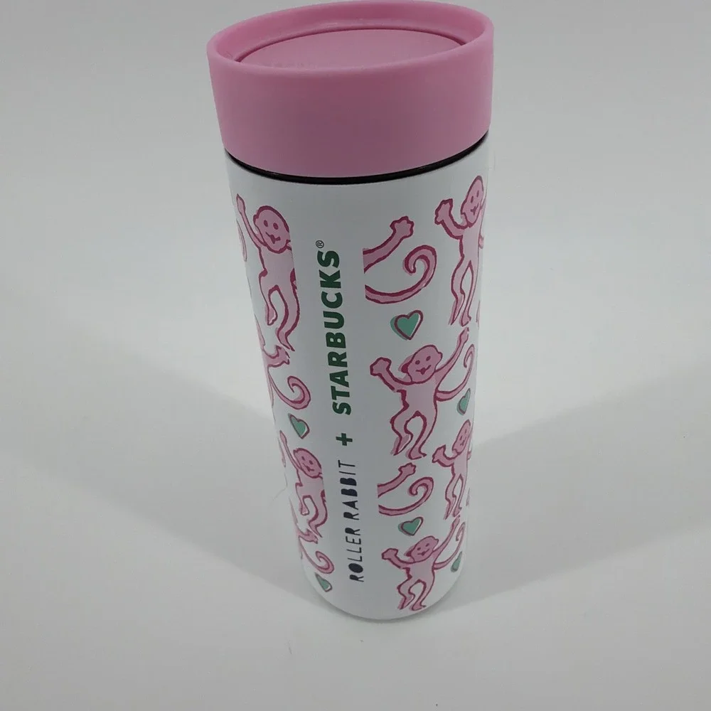 Starbucks‎ X Roller Rabbit Monkey Stainless Steel Tumbler 16 oz New 2025